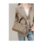 Fashionable Korean-style Large-capacity Leather Handbag